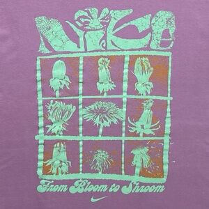 The Nike Tee XXL Purple FROM BLOOM TO SHROOM graphic tshirt tee EUC 8292